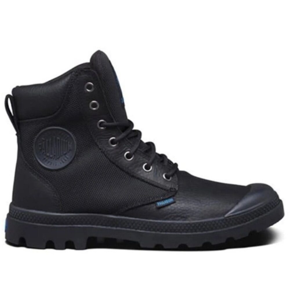 PALLADIUM PAMPA Unisex Waterproof Grey and Black Boots Unisex Size 9/10.5